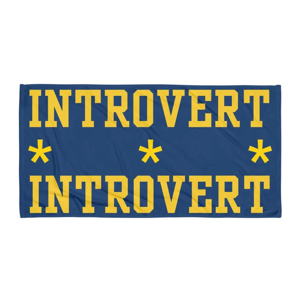 Introvert Beach Towel product image (1)