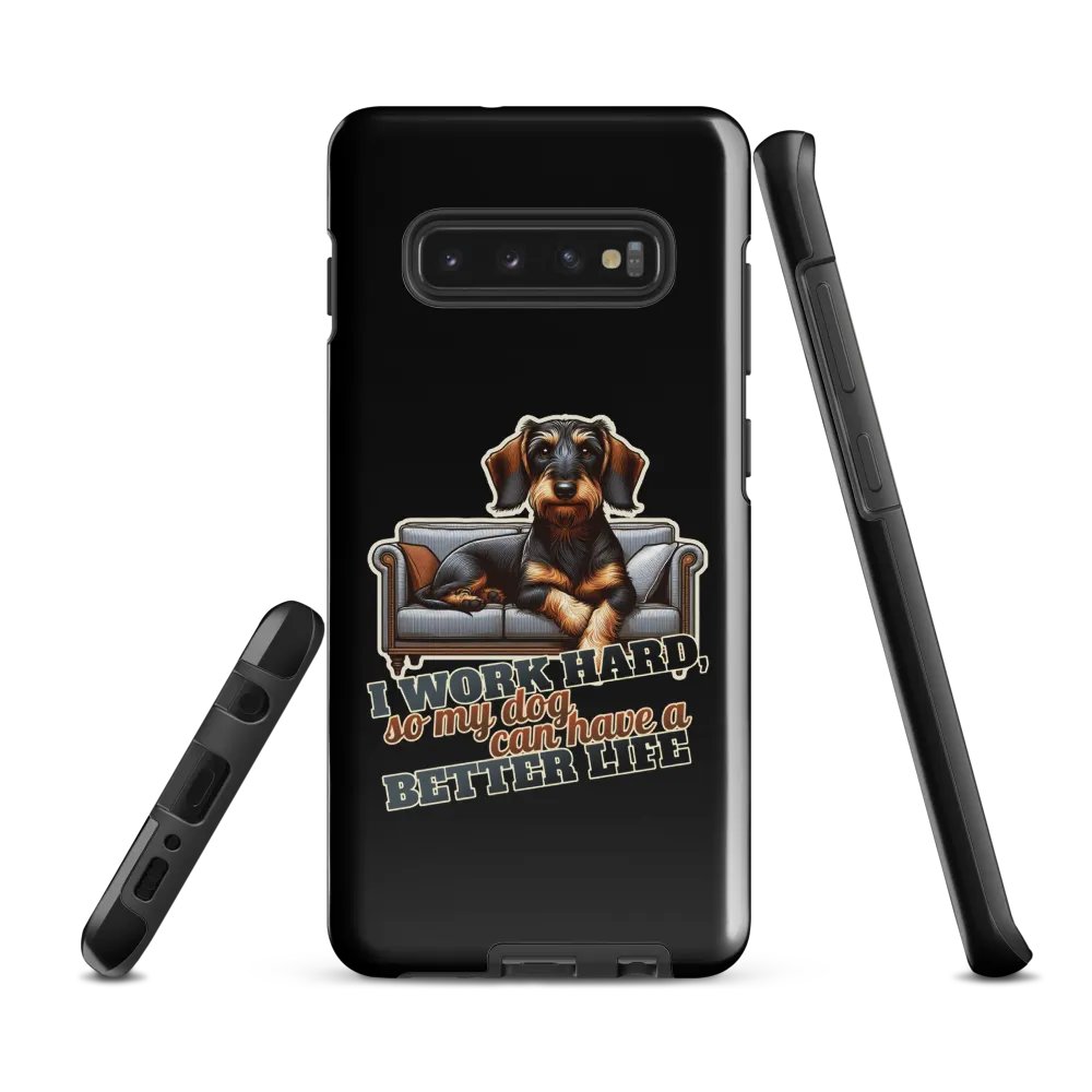 Work Hard – Dachshund - Samsung Tough Case product image (1)