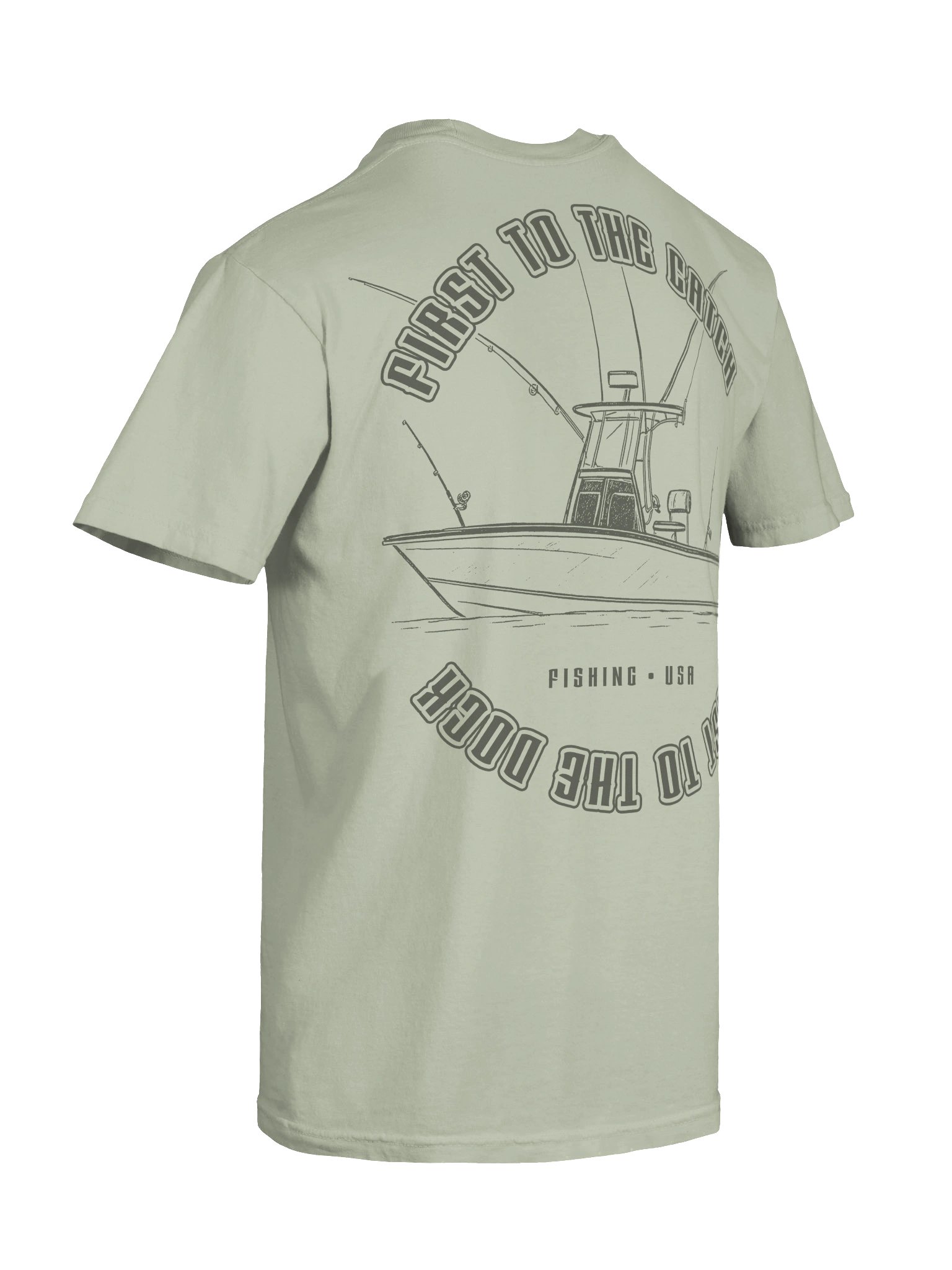 First To The Catch Fishing Shirt product image (1)