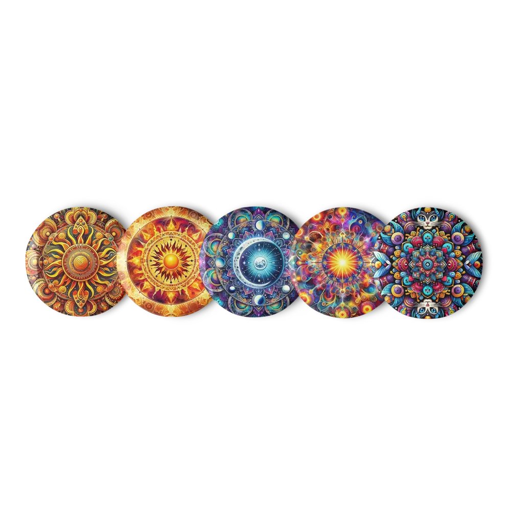 Set of Pin Buttons: Solar Flares product image (11)