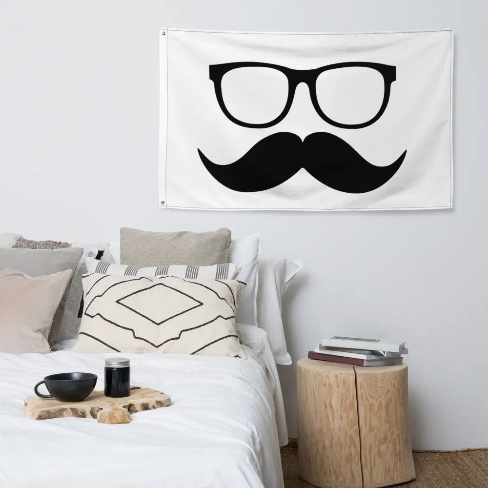 Black Moofstache Flag product image (4)