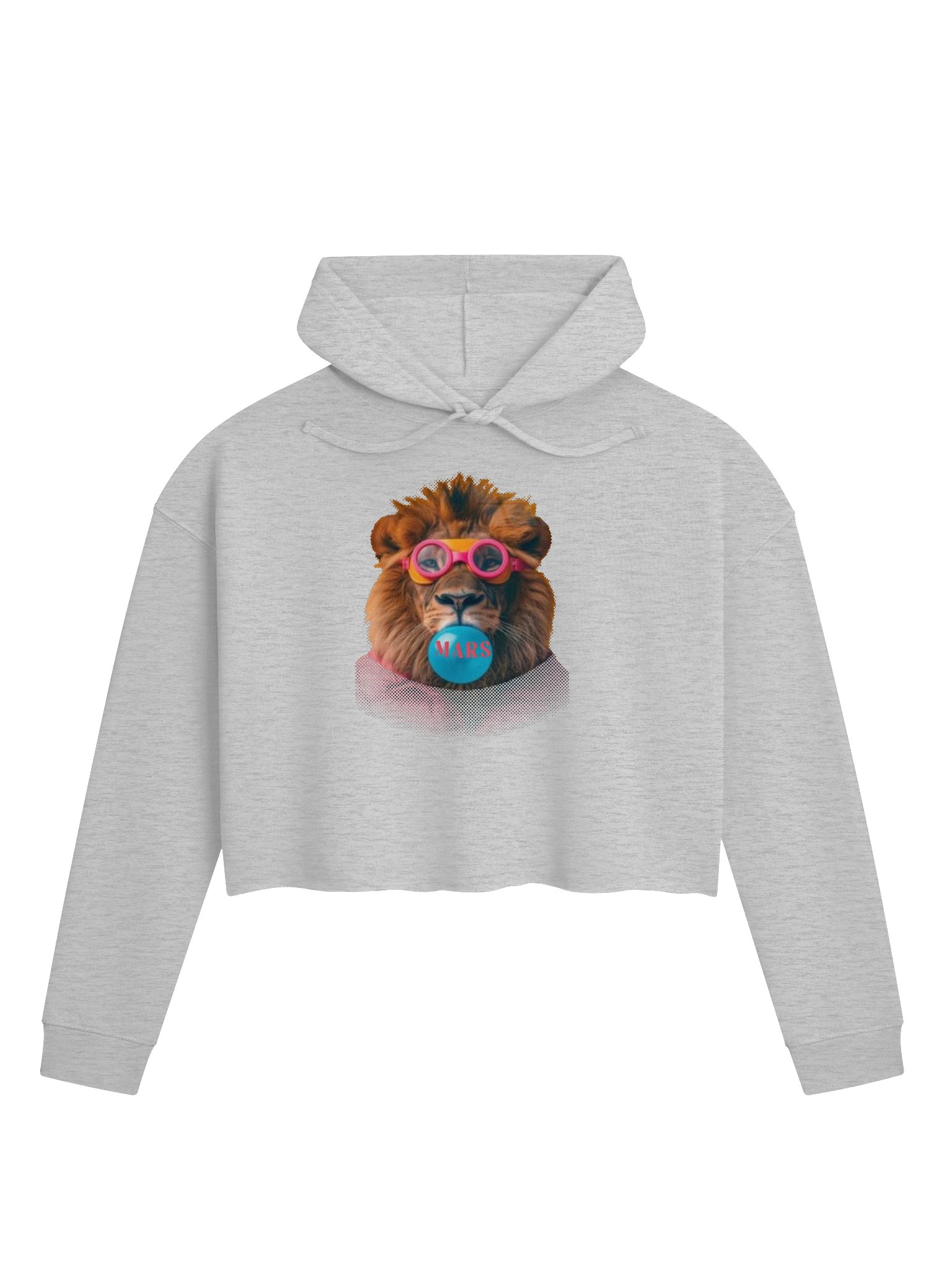 MARS Lion Bubblegum Cropped Ladies Hoodie product image (1)