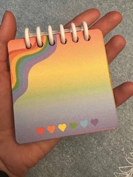Rainbow Memo Pad 3x3inch With Binding Spine product image (7)