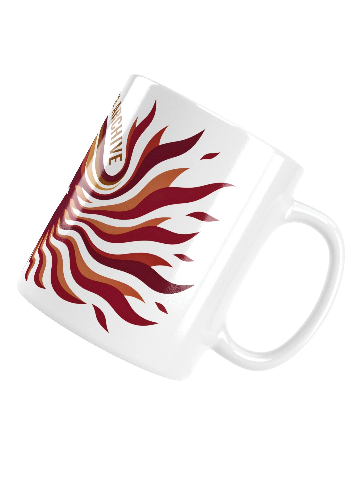 "Phoenix Wave" White Glossy Mug product image (6)