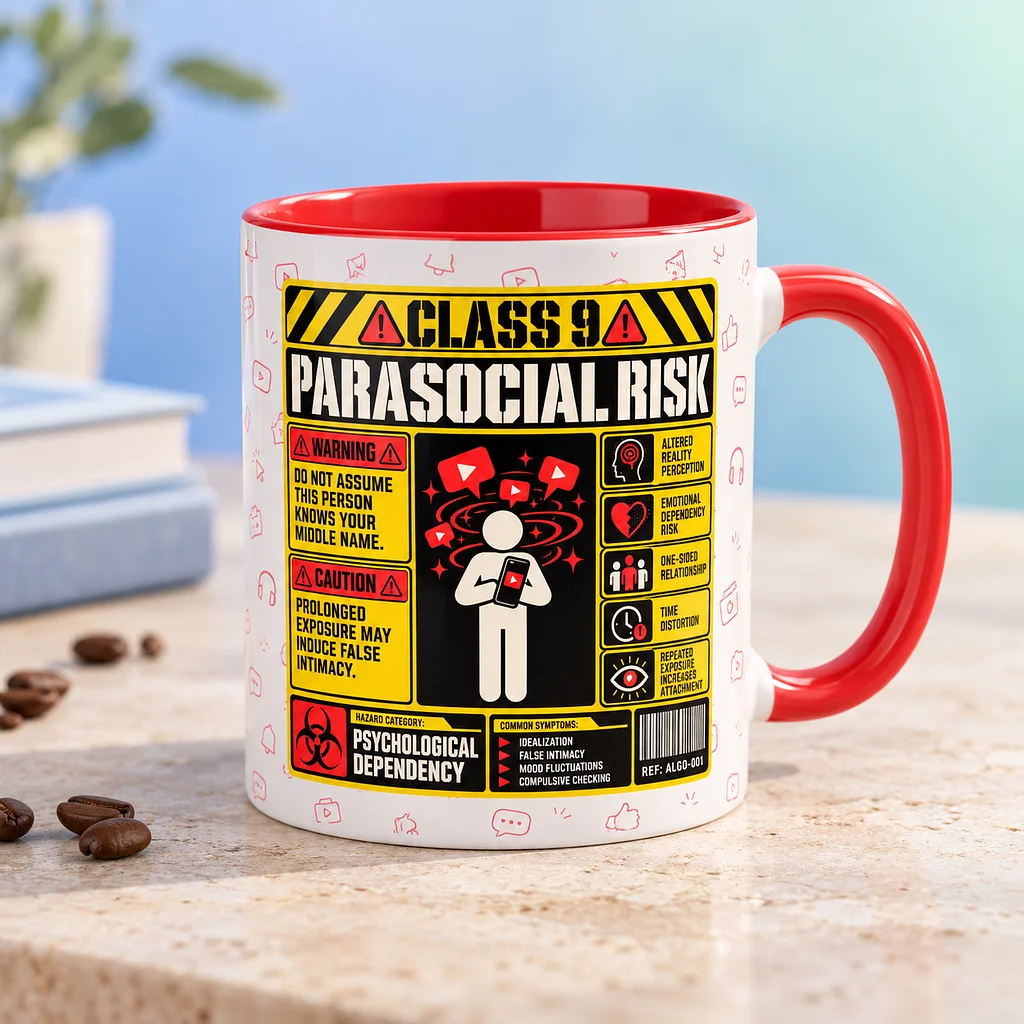 The Parasocial Risk Hazard Mug
