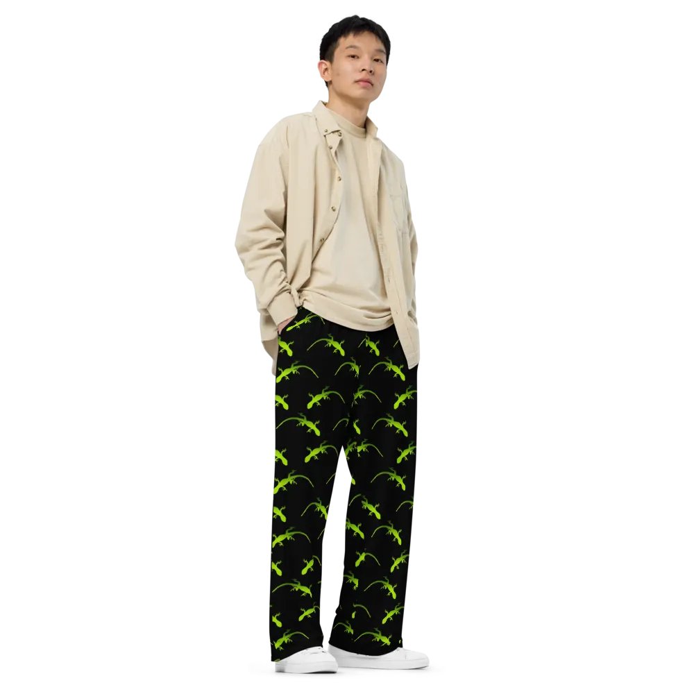 Geckos Pattern Wideleg Pants product image (3)