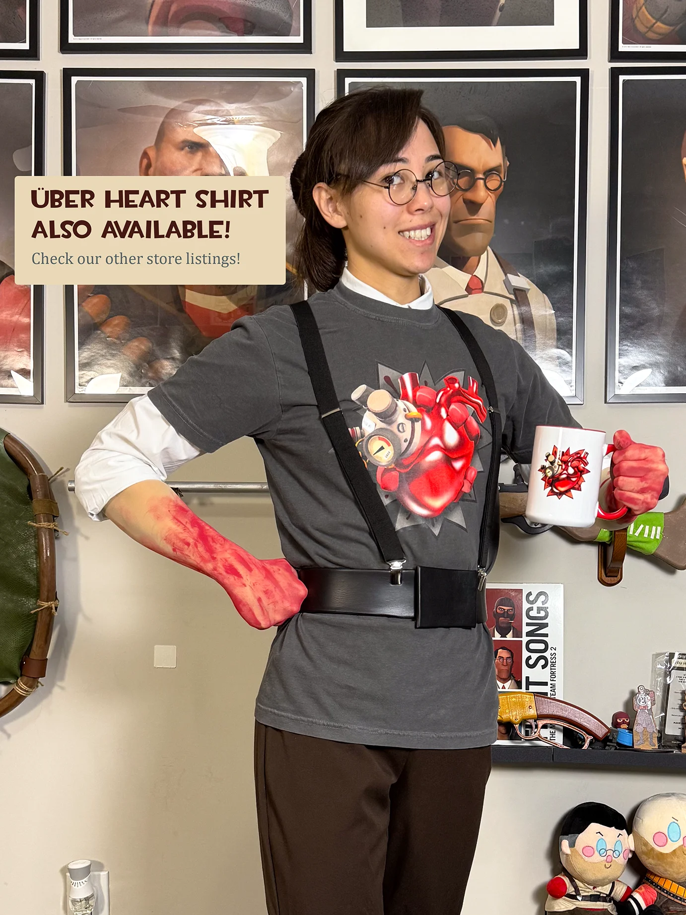 Team Fortress 2 Über Heart Mug + BTS Discord Pass! product image (6)