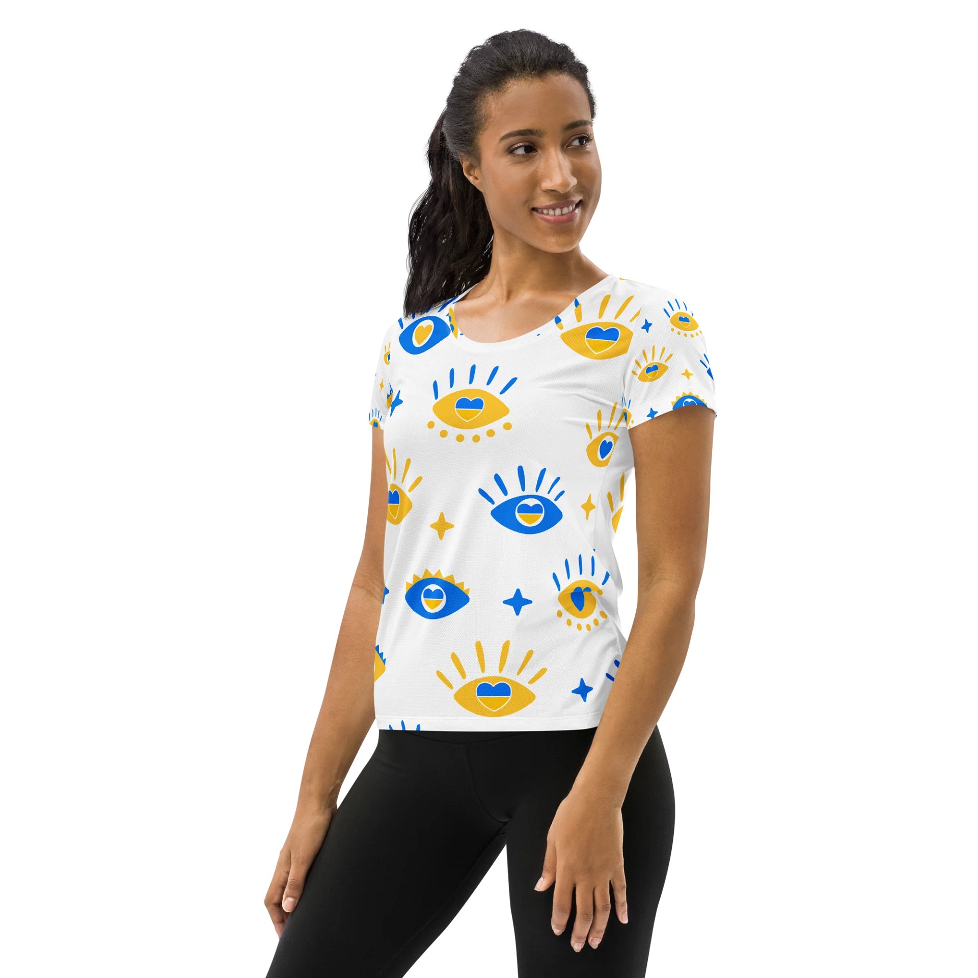 Heartfelt Gaze All-Over Athletic T-Shirt product image (3)