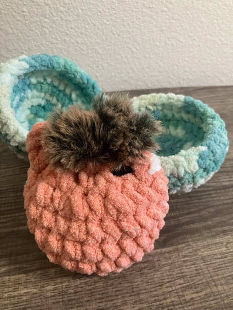 Chicken Squad- Aurora Baby Safe Peach with a Teal Variegated Egg Shell product image (2)