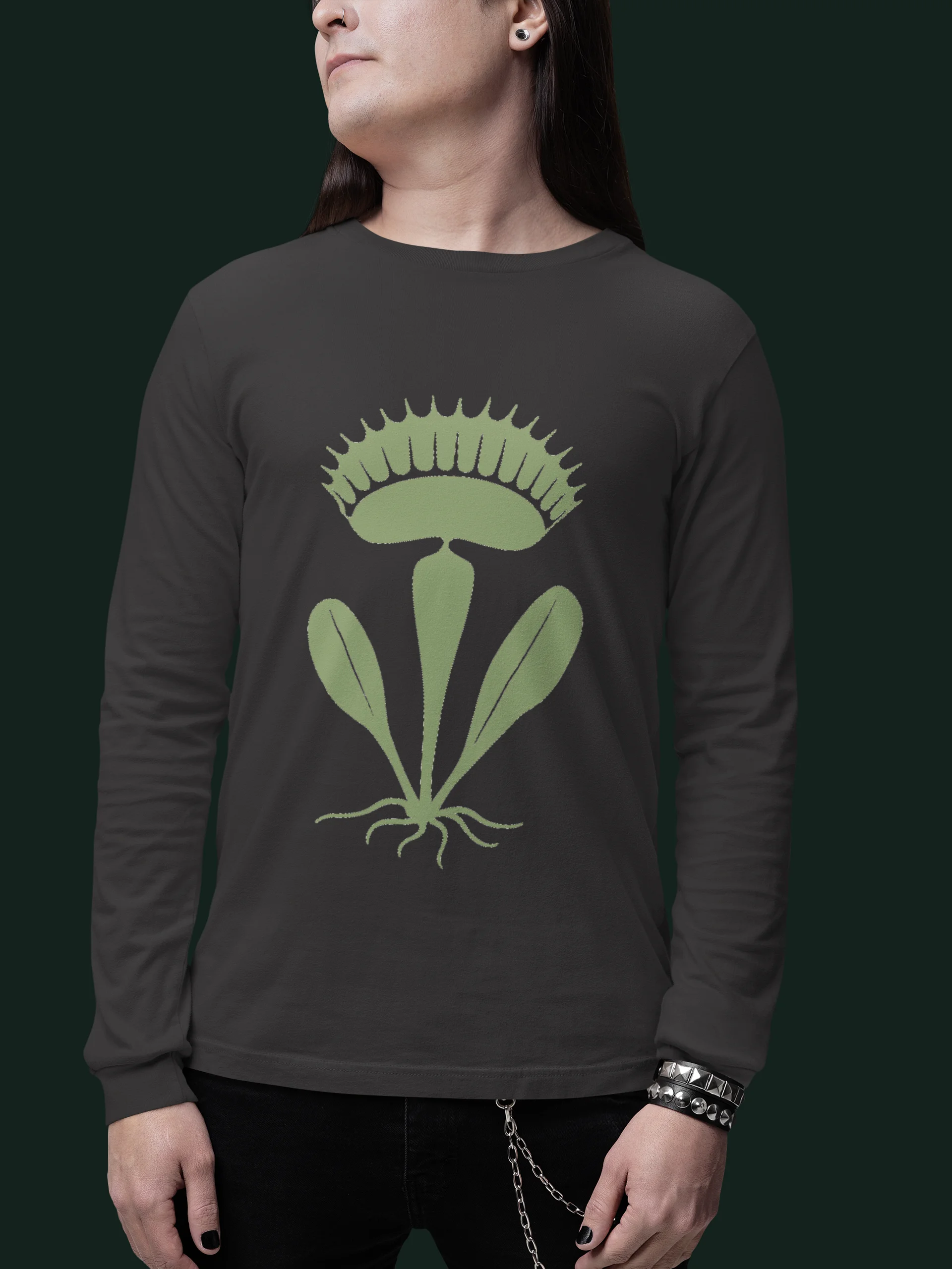 Venus Flytrap Stamp long sleeve product image (9)