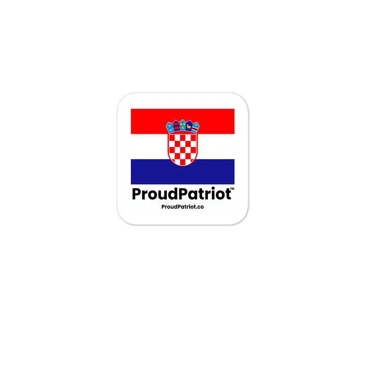 Croatia Flag Vinyl Sticker product image (1)