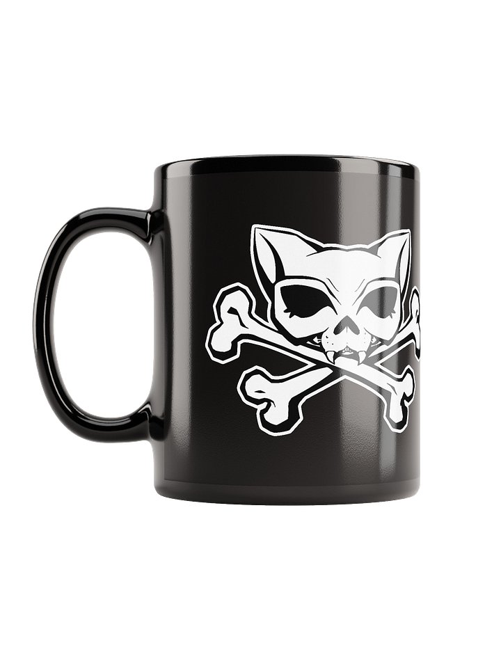 White Kat Skull Blaque Mug product image (2)