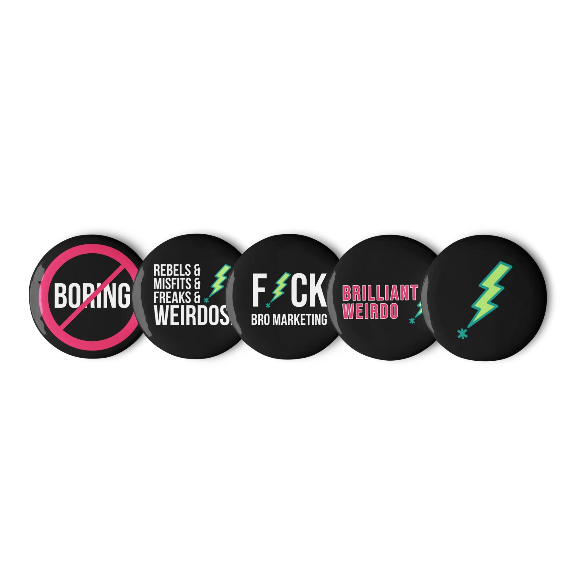 Brilliant Weirdo Pin Set - Dark product image (1)