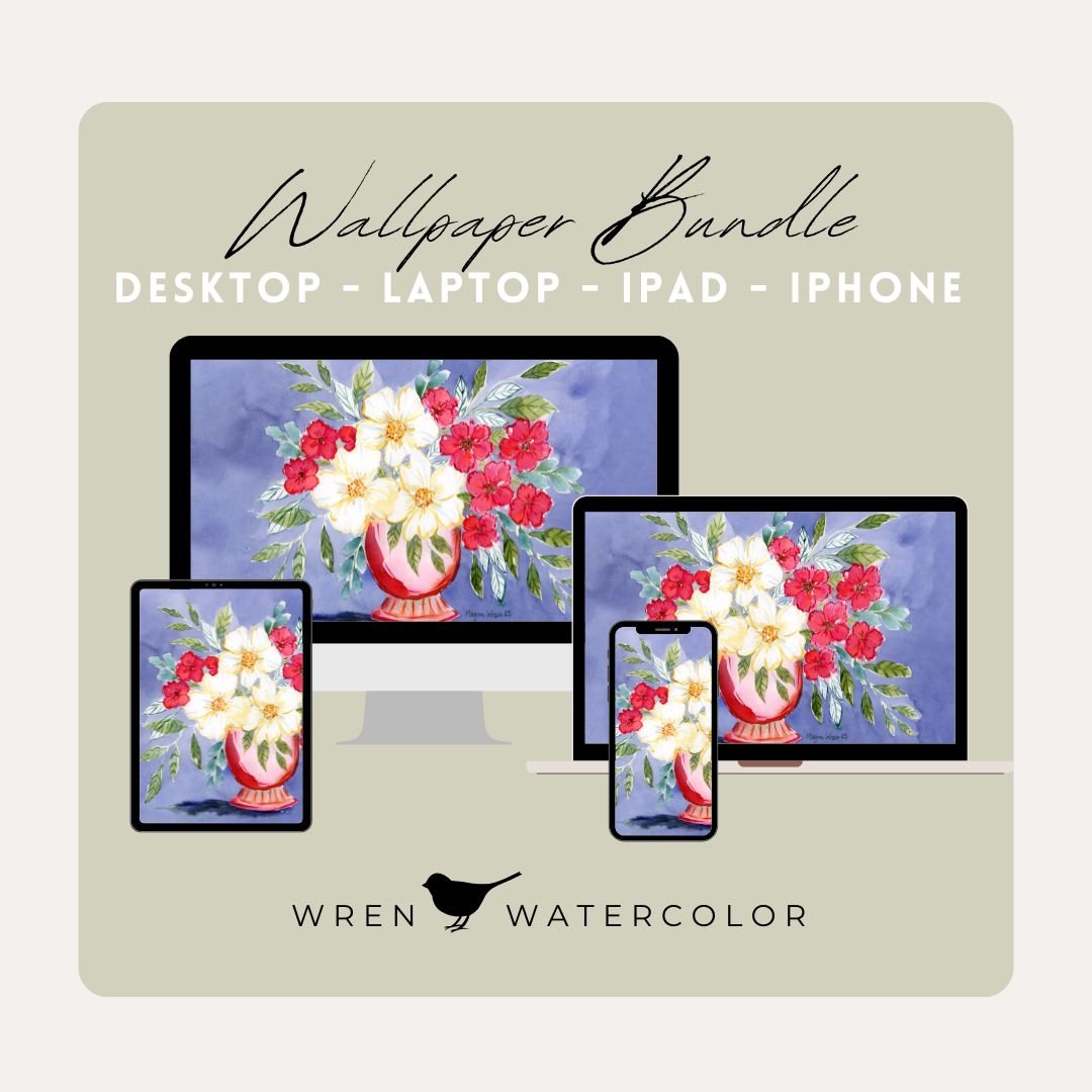 Periwinkle Digital Wallpaper Bundle product image (1)