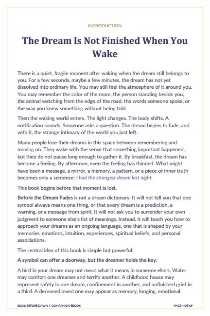 Before the Dream Fades | Dream Interpretation & Personal Dream Language Ebook product image (3)