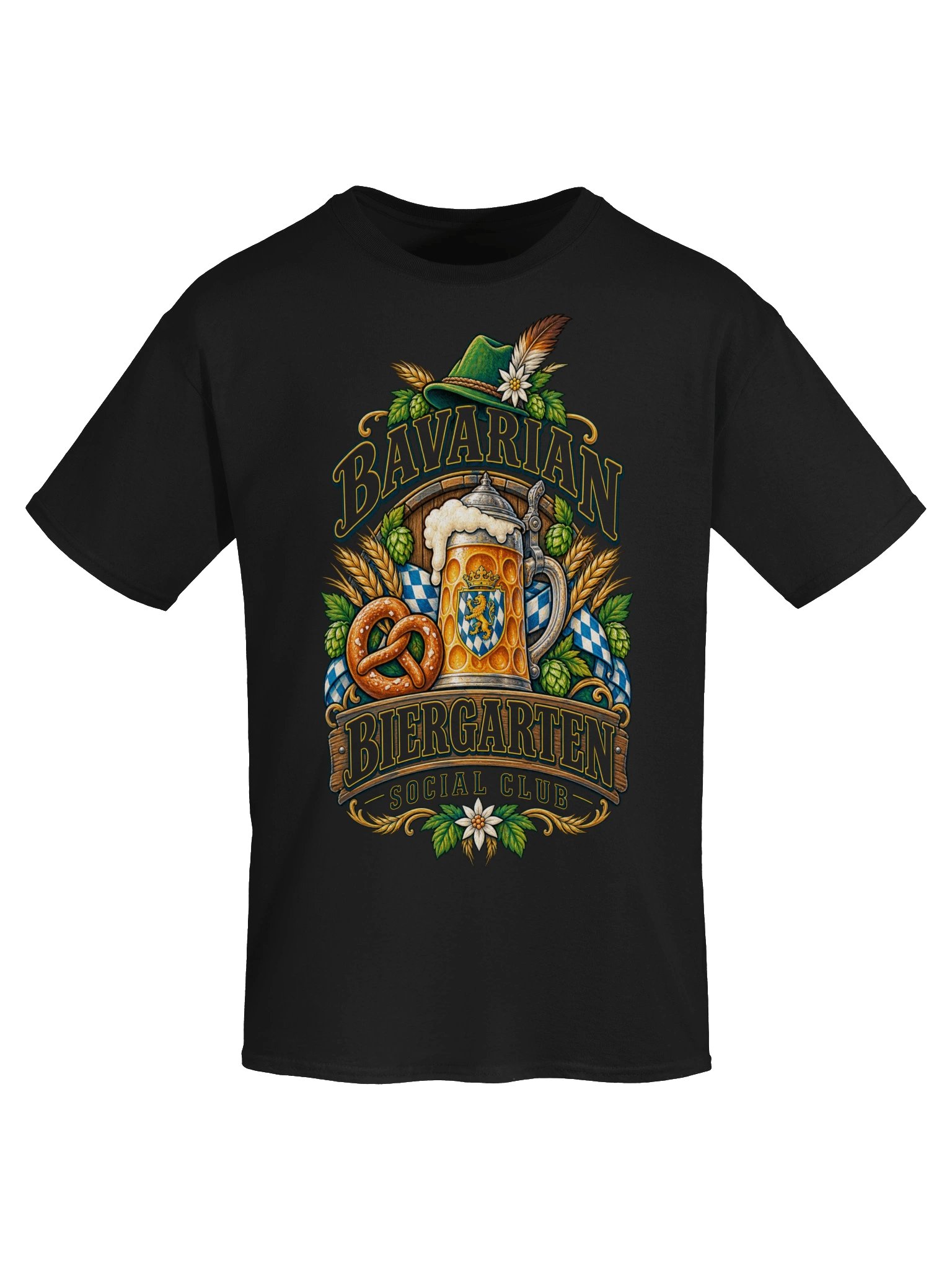 Bavarian Biergarten Social Club Oktoberfest Vintage Tee product image (50)