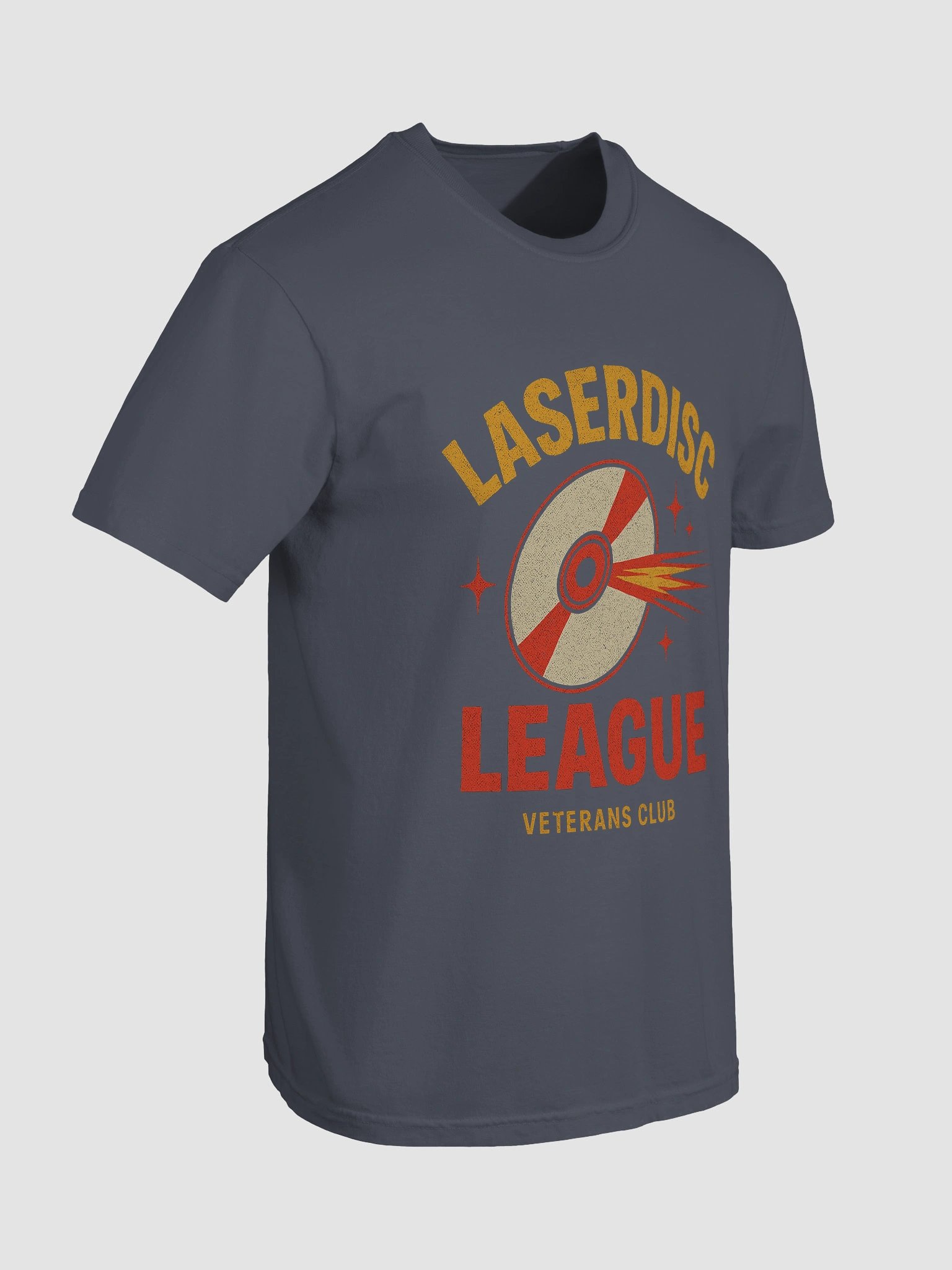 'LASERDISC LEAGUE' TEE: 12‑INCH SPINNERS, 425‑LINE FLEX, & REMOTE‑CONTROL ROYALTY product image (7)