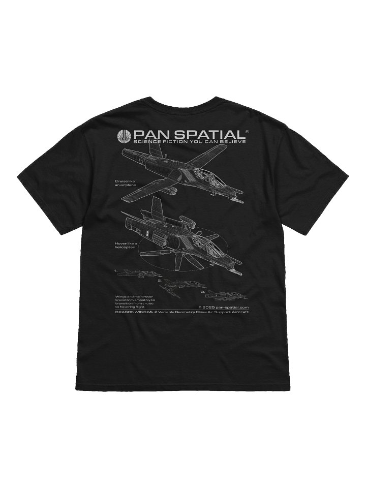 Pan-Spatial 'DRAGONWING' T-shirt product image (2)