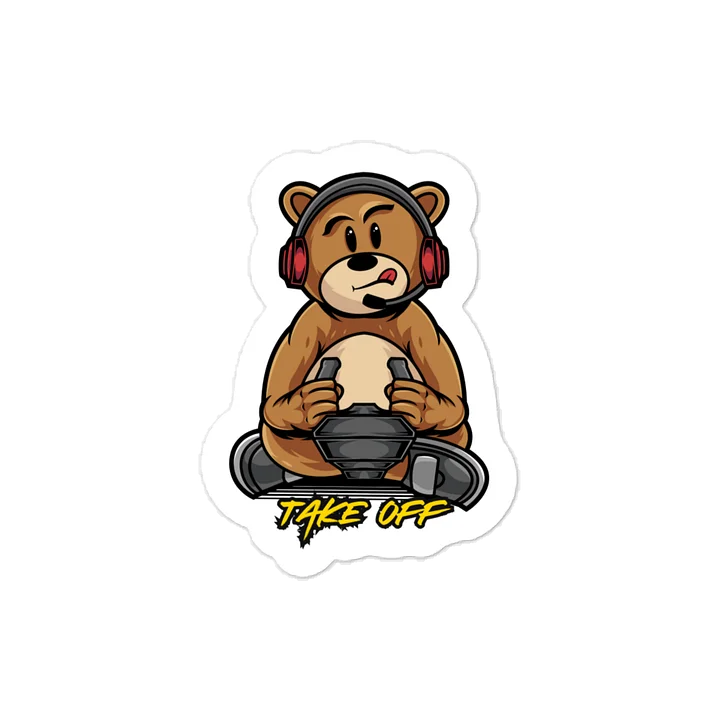 Takeoff Bear Sticker product image (2)