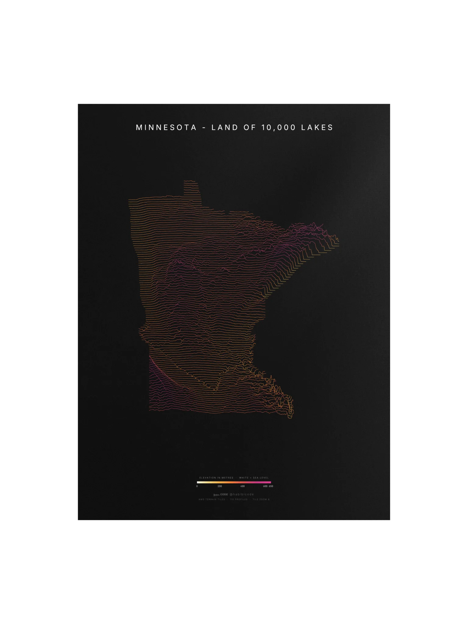 Ridgeline Poster - Minnesota product image (1)