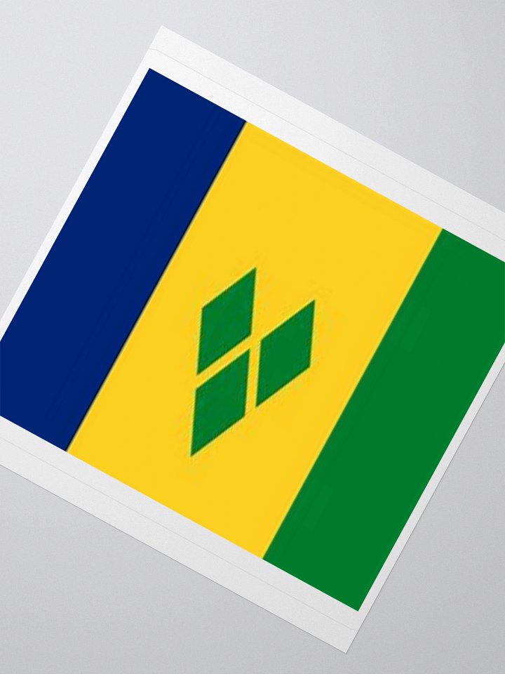 Saint Vincent and the Grenadines Flag Sticker - Durable Vinyl for Indoor Use - Multiple Sizes product image (6)