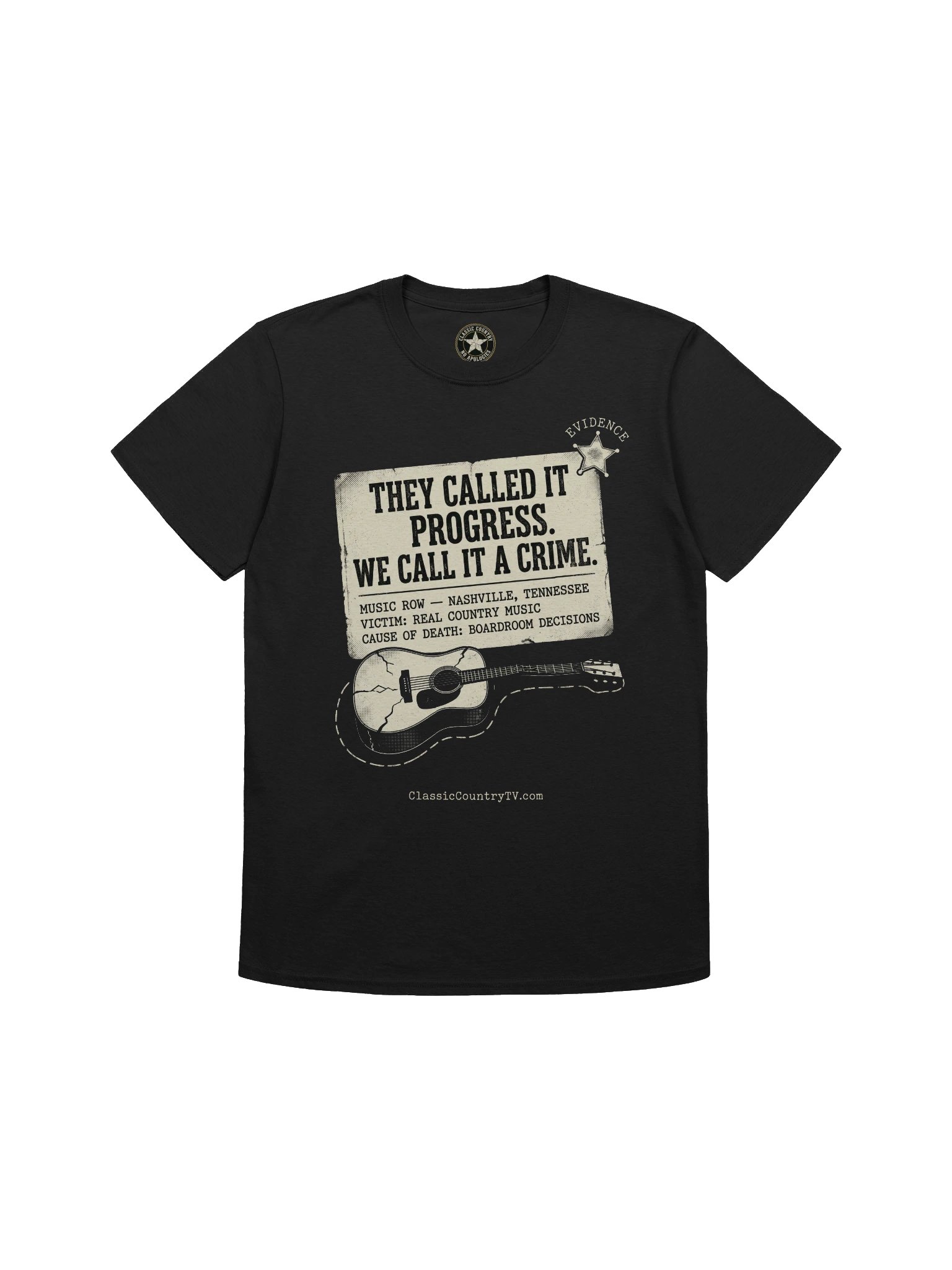 They Called It Progress. We Call It a Crime. — Classic Country Music Tee product image (1)