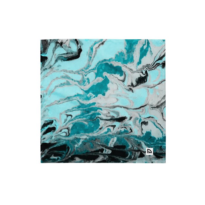 Fluid Turquoise Art Bandana product image (1)