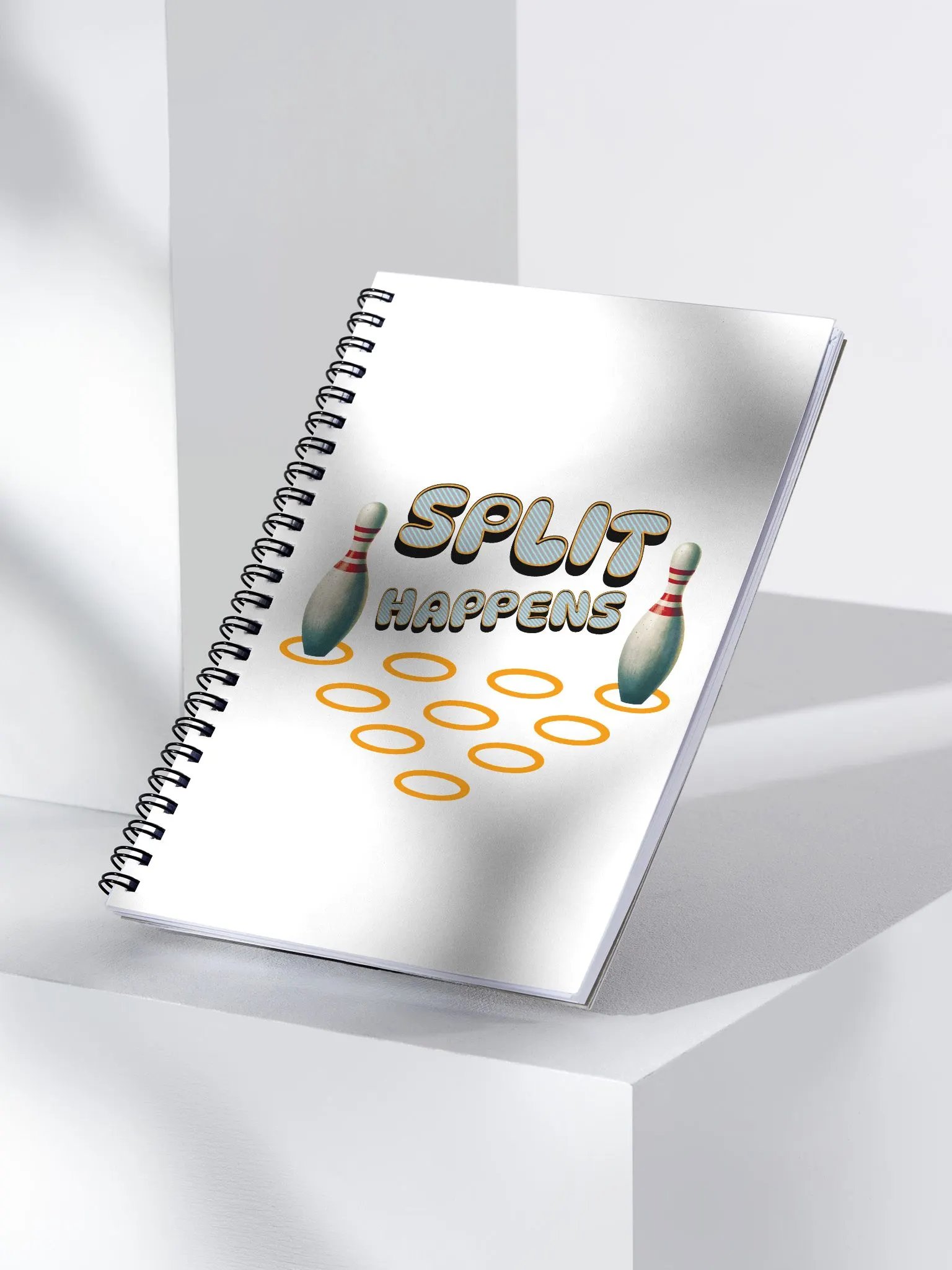 Split Happens 10pin Bowling Spiral Notebook product image (2)