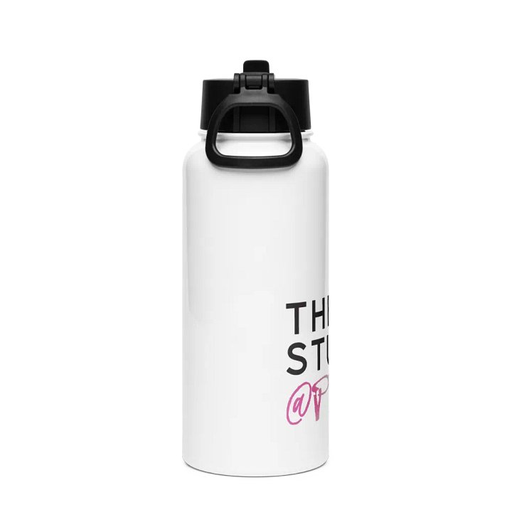 Insulated 32oz Water Bottle | White with Main Studio Logo product image (2)