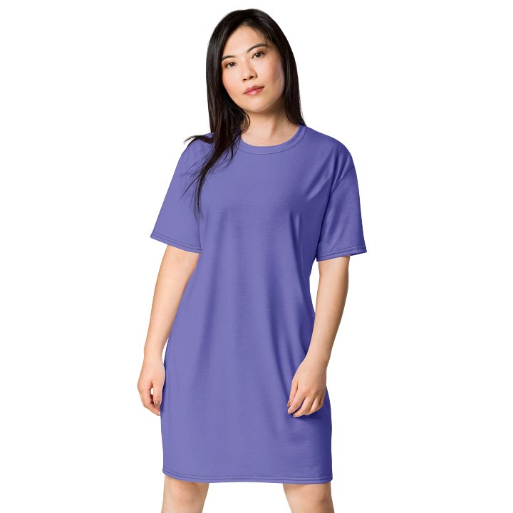 Oversized T-Shirt Dress - Moody Blue, Sizes 2XS-6XL product image (1)