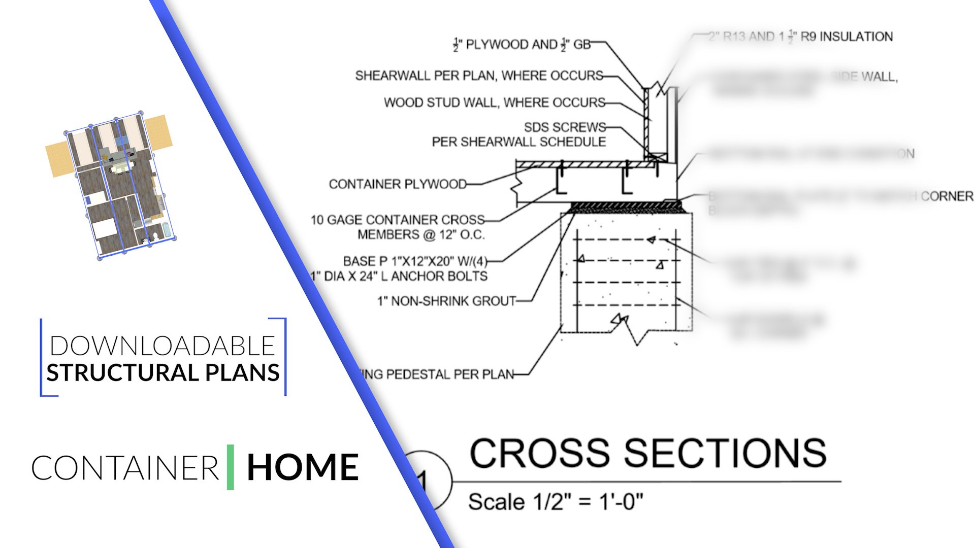 Structural Plans/Drawings: 1-Story Shipping Container Home | Think ...