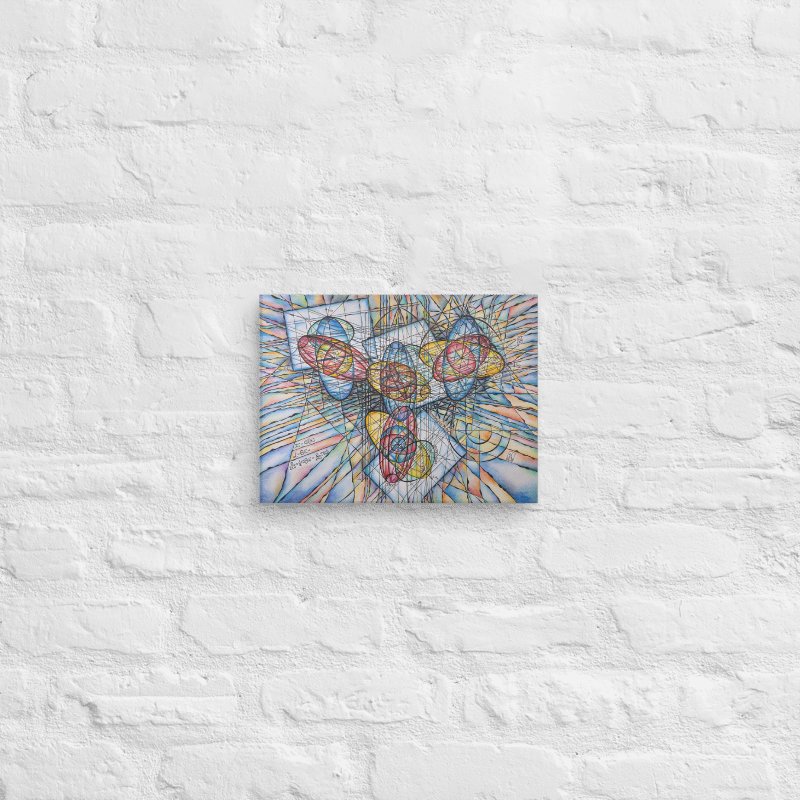 Rolling Not Slipping - Geometric Physics Art Canvas Print product image (3)