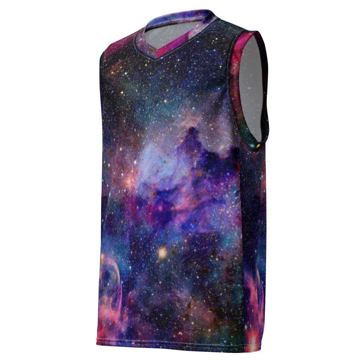 aus recyceltem Unisex-Basketballtrikot, Galaxy1 product image (1)
