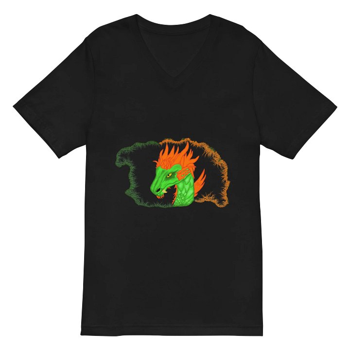 Dragon's Blaze V-Neck Tee product image (2)