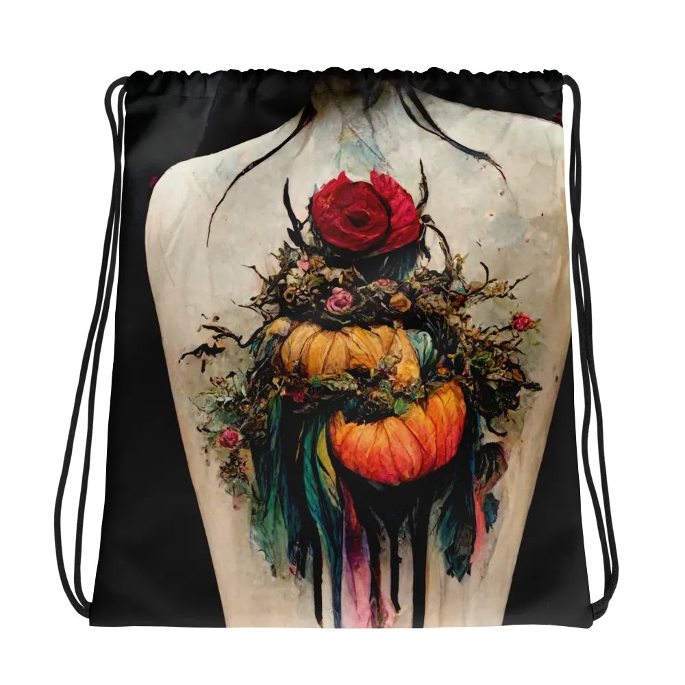 Fantasy Flora Drawstring Backpack product image (1)
