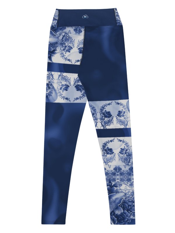 Koi and Mist-Porcelain yoga leggings product image (4)