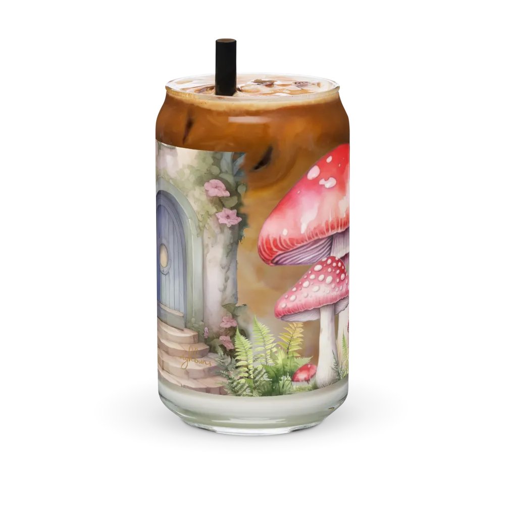Four Seasons of Love: Autumn Serenade Can-Shaped Glass | Fall Romance Drinkware product image (11)