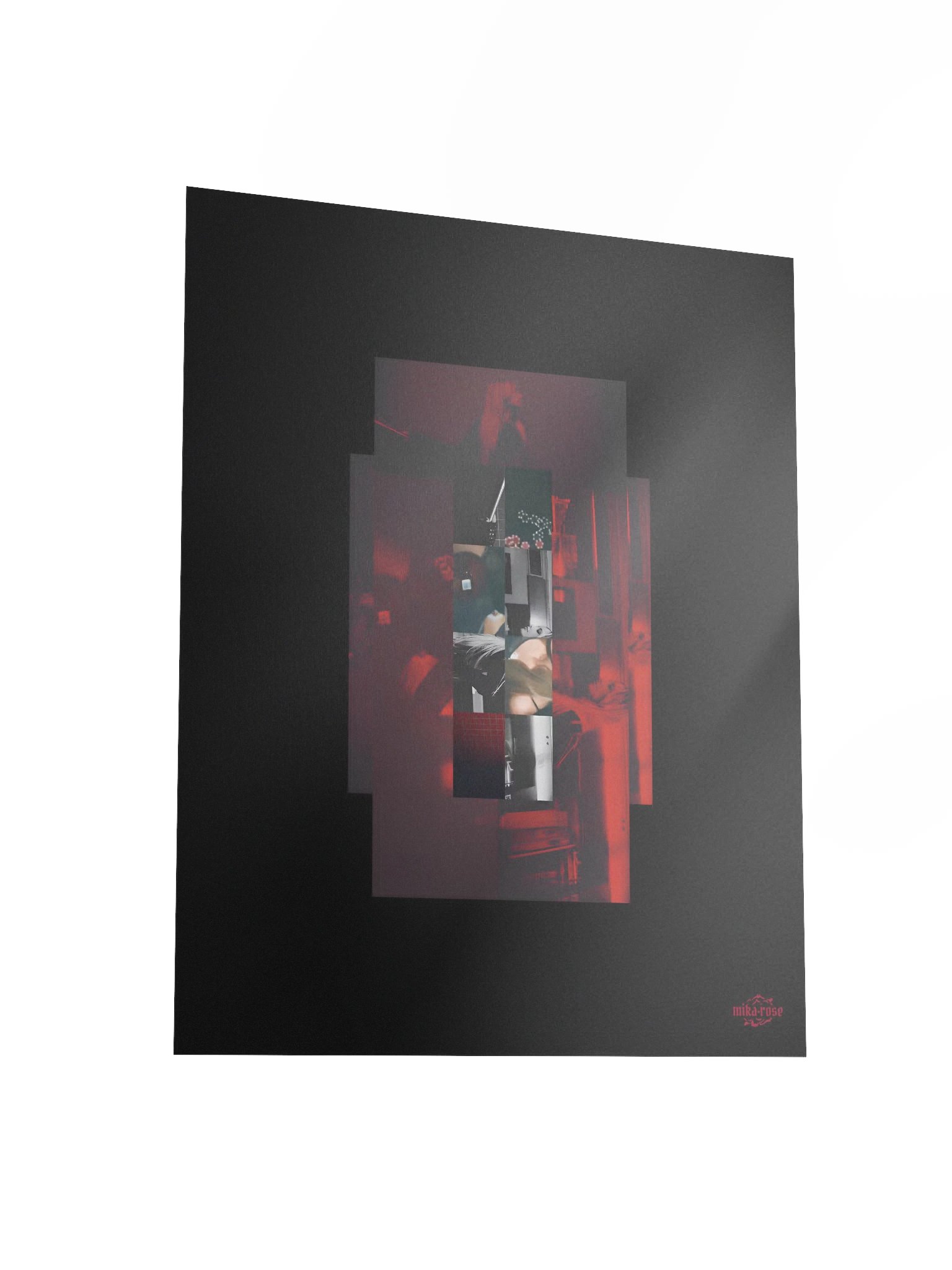 red geometry poster product image (3)
