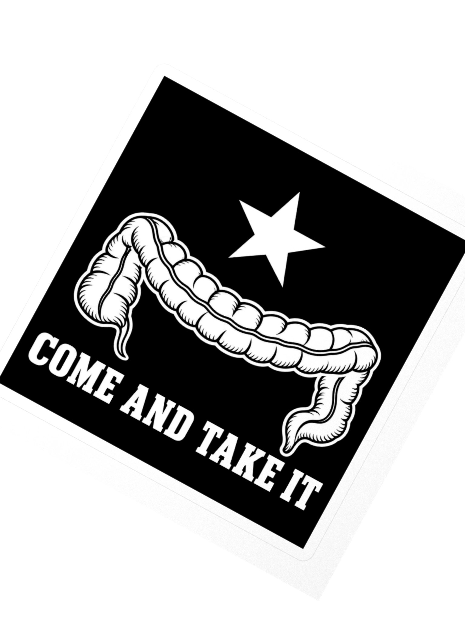 Come and Take It — Colon Flag Sticker (Black) product image (2)