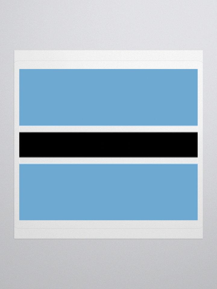 Exclusive Botswana Flag Kiss-Cut Stickers - High-Quality Vinyl, Multiple Sizes product image (2)