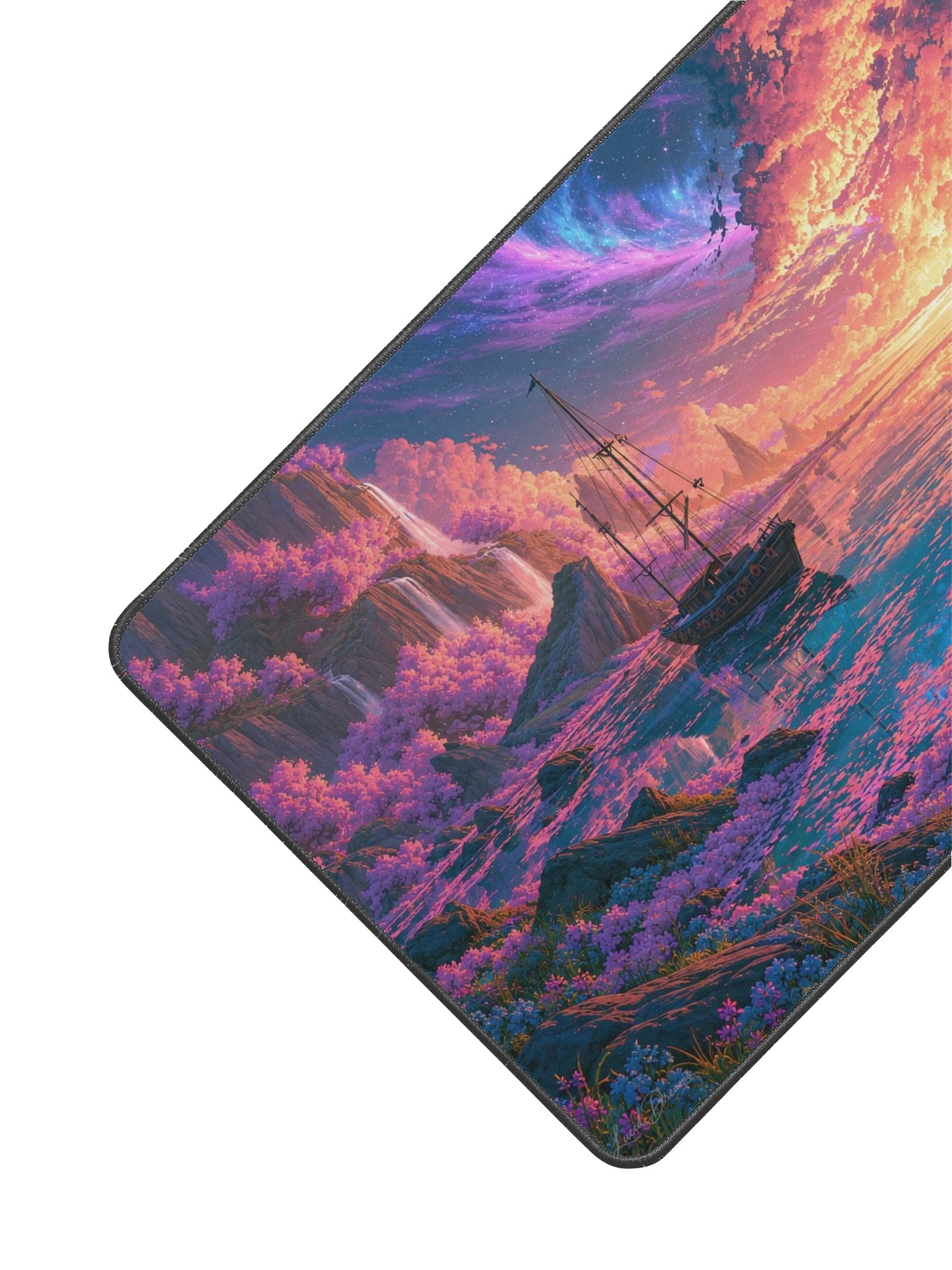 The Rose-Gold Astral Sea Desk Mat product image (3)