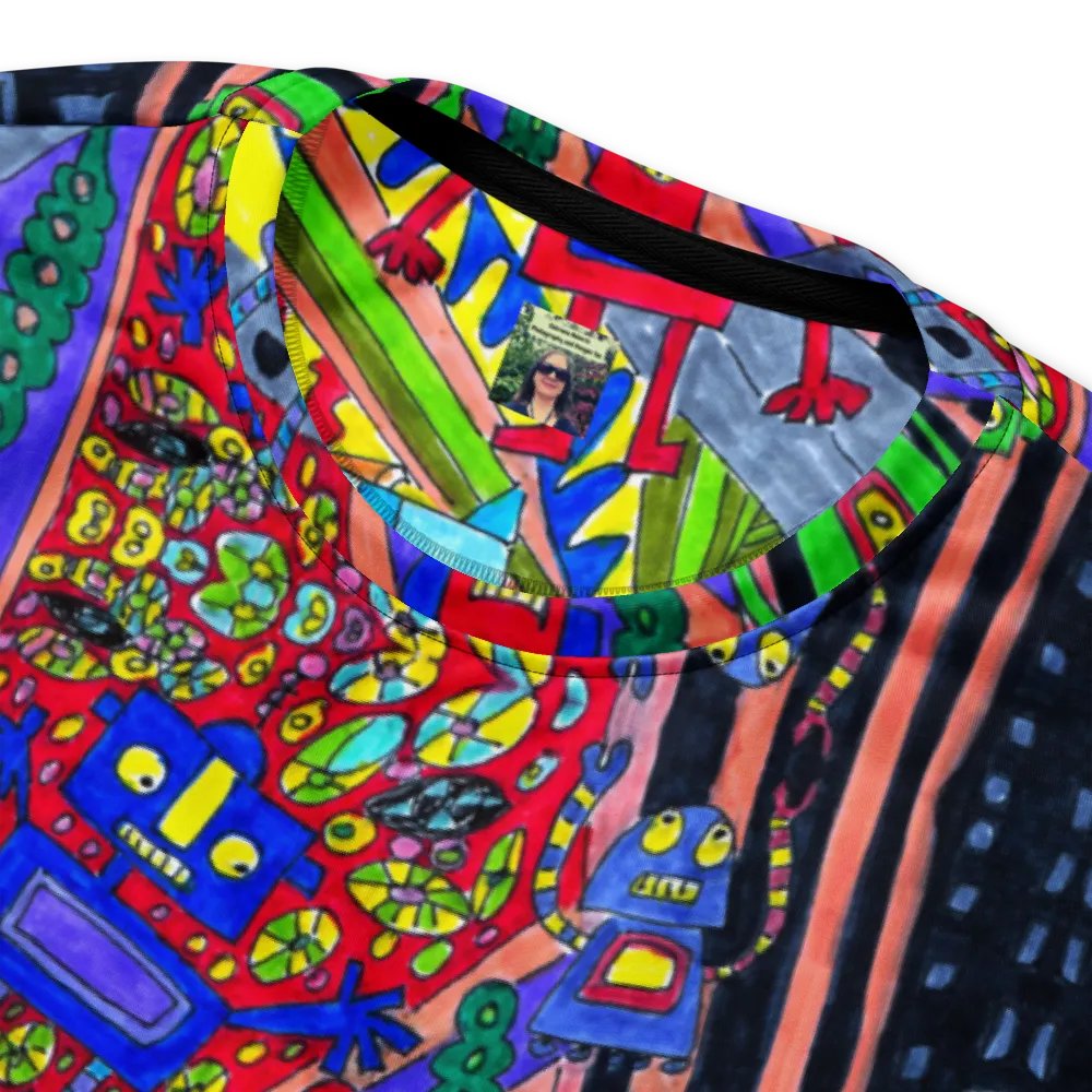 Abstract Colourful Doodle Robots Unisex Sweatshirt product image (6)