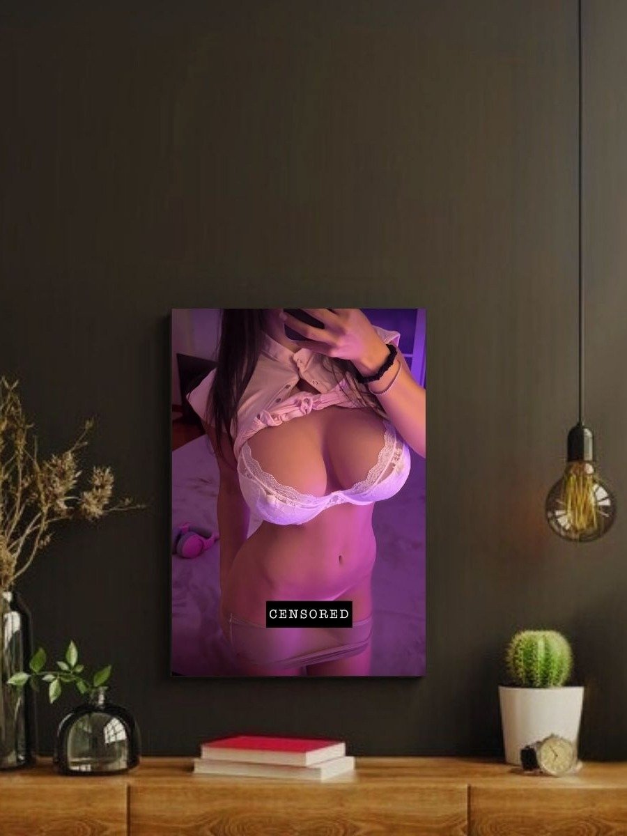 Cosplay Corner x Wavebunny.exe 8x10 Metal Print | White Lace Bra product image (2)