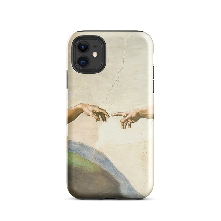 Michelangelo – The Creation of Adam (Hands Detail) iPhone® Tough Case product image (2)
