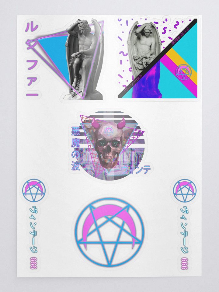 Satanic-Wave Sticker collection product image (1)