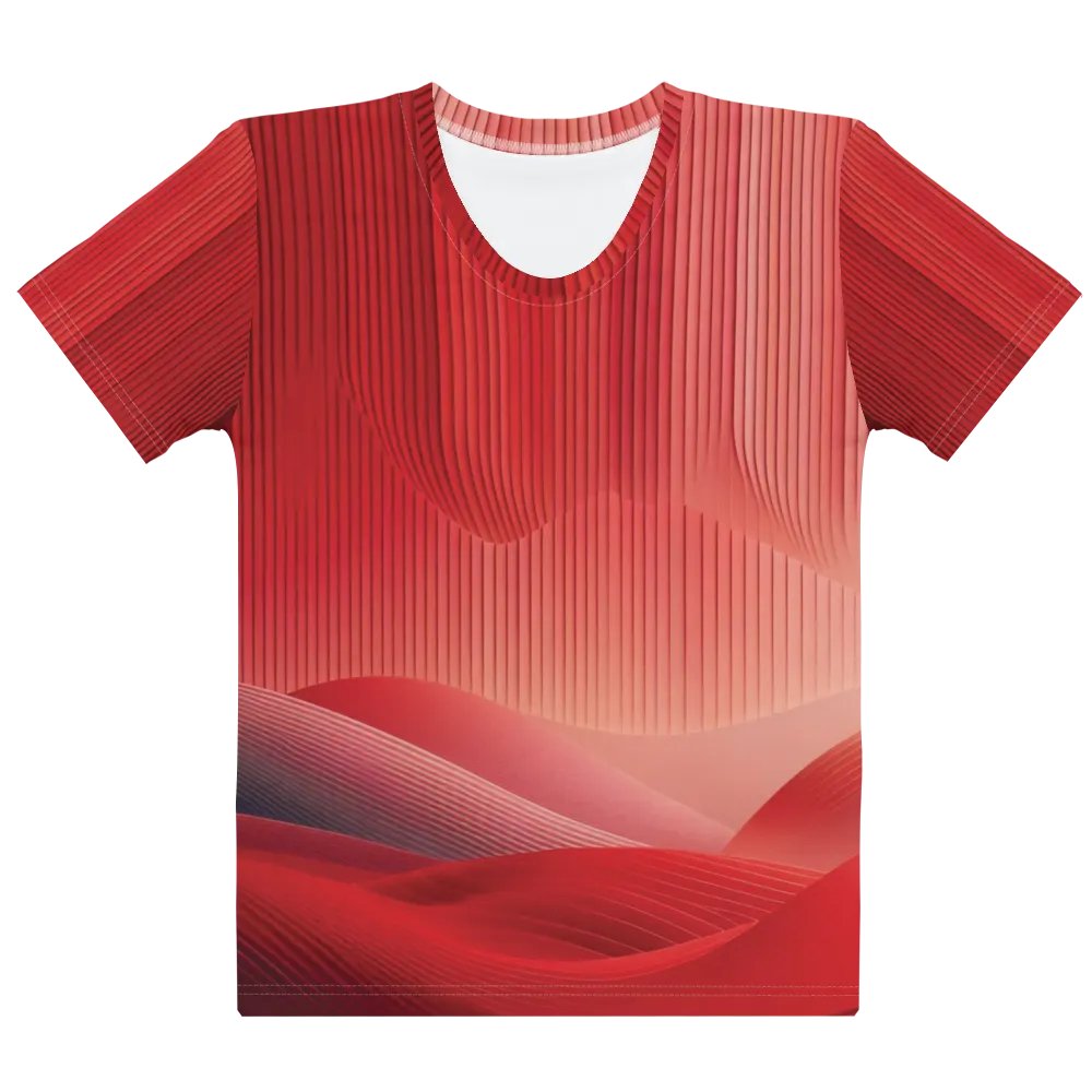 Women's Full-Print-2 Red Glitch Tee product image (1)