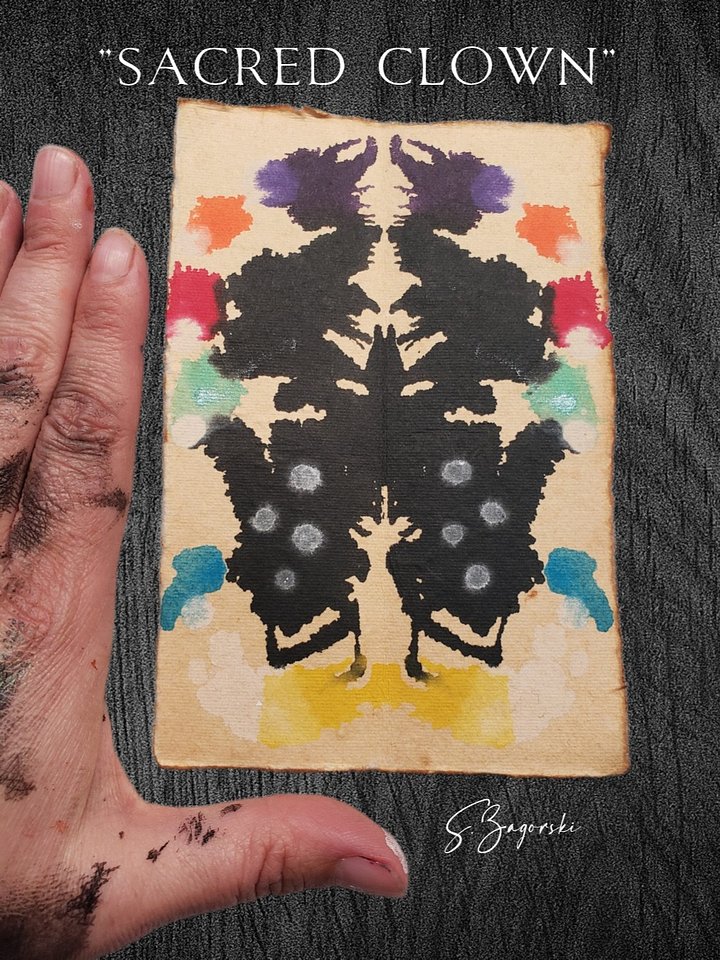 Set of 3 Tricksters | Coyote, Loki, Clown | Inkblot Paper Scrolls (small) product image (2)