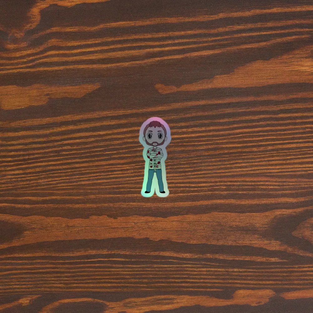 BeardMan Holographic Sticker Set product image (5)