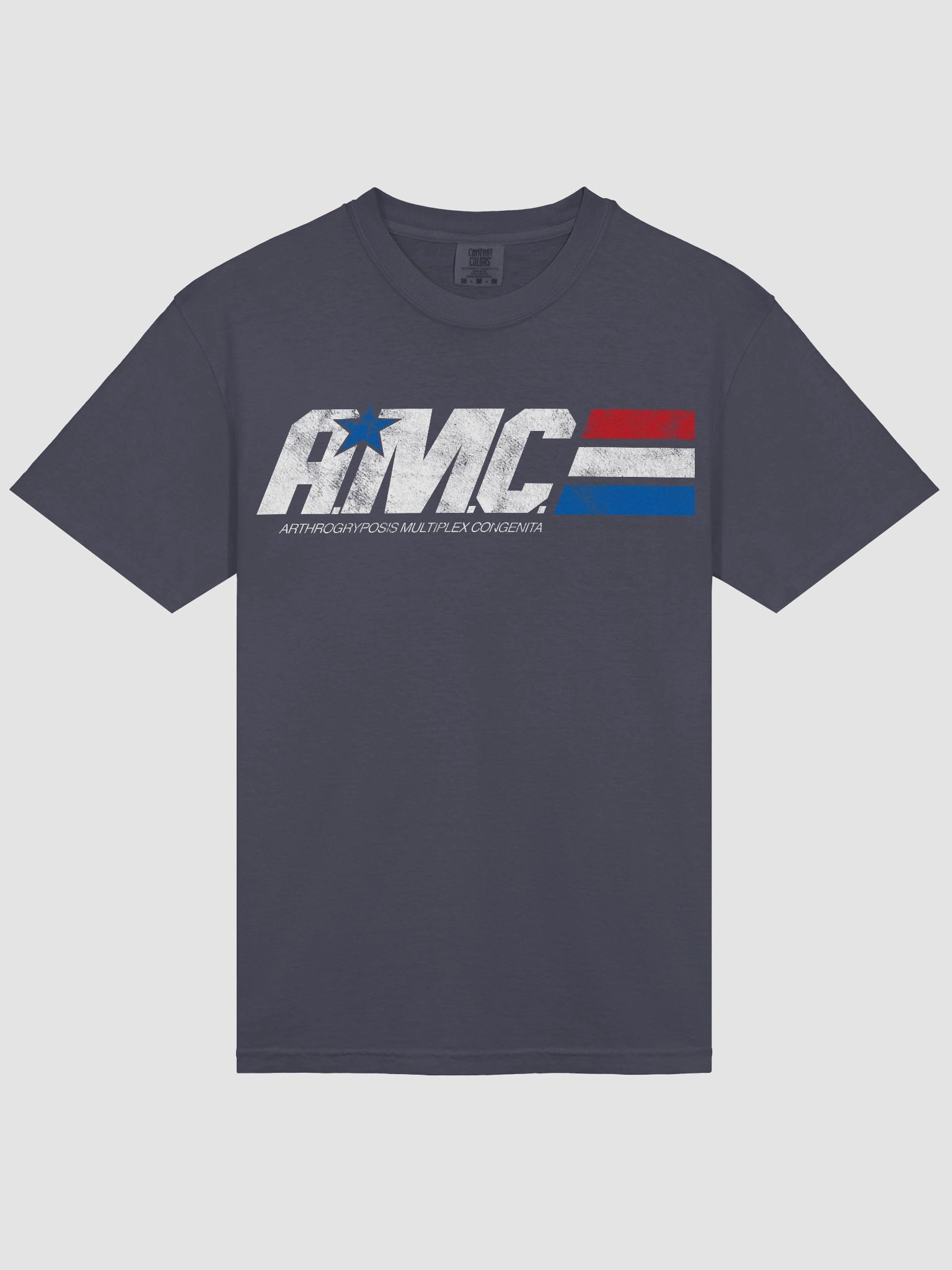 A.M.C. Arthrogryposis Multiplex Congenita Distressed Tee product image (32)