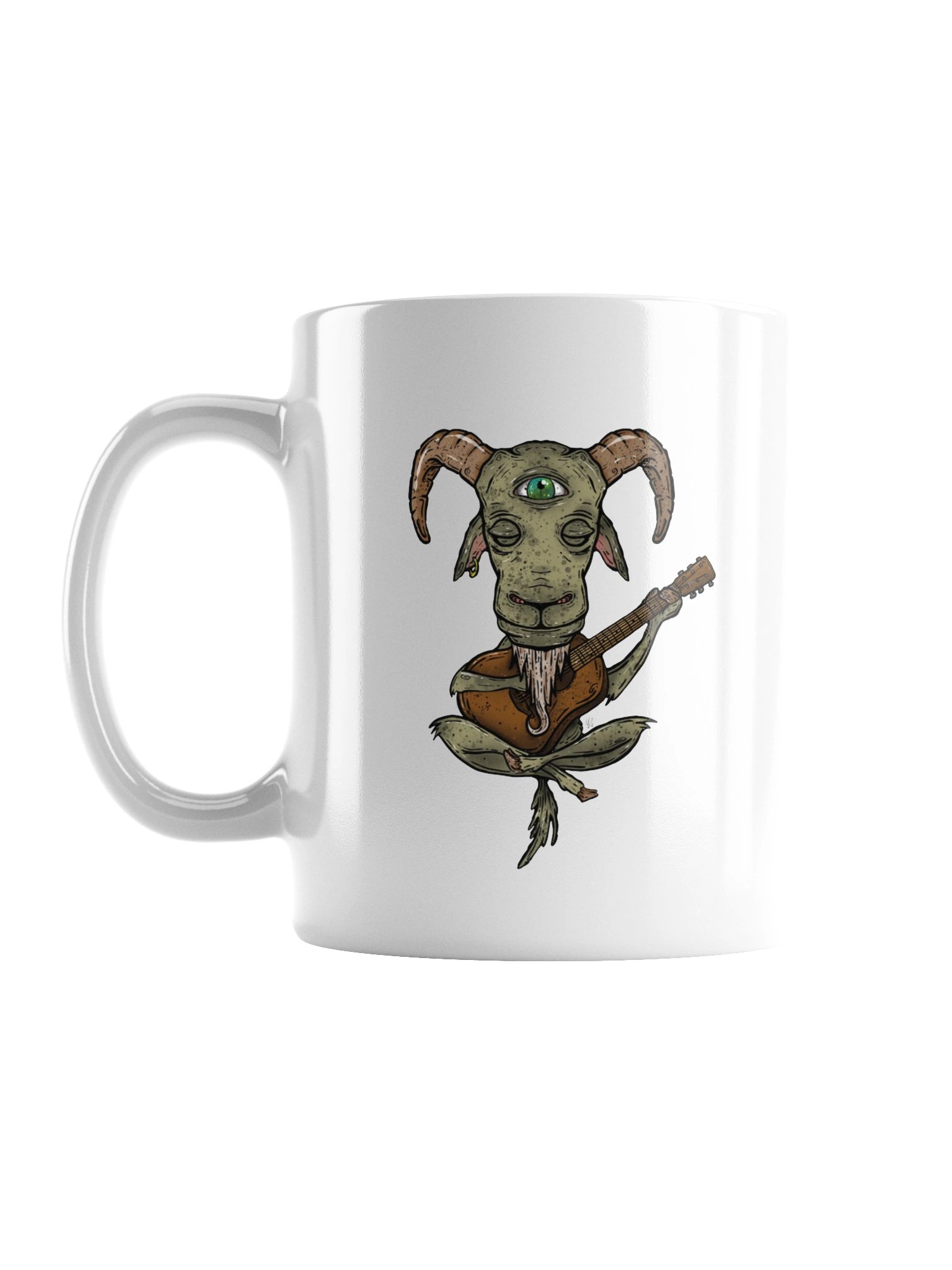 GOAT White Glossy Mug product image (1)